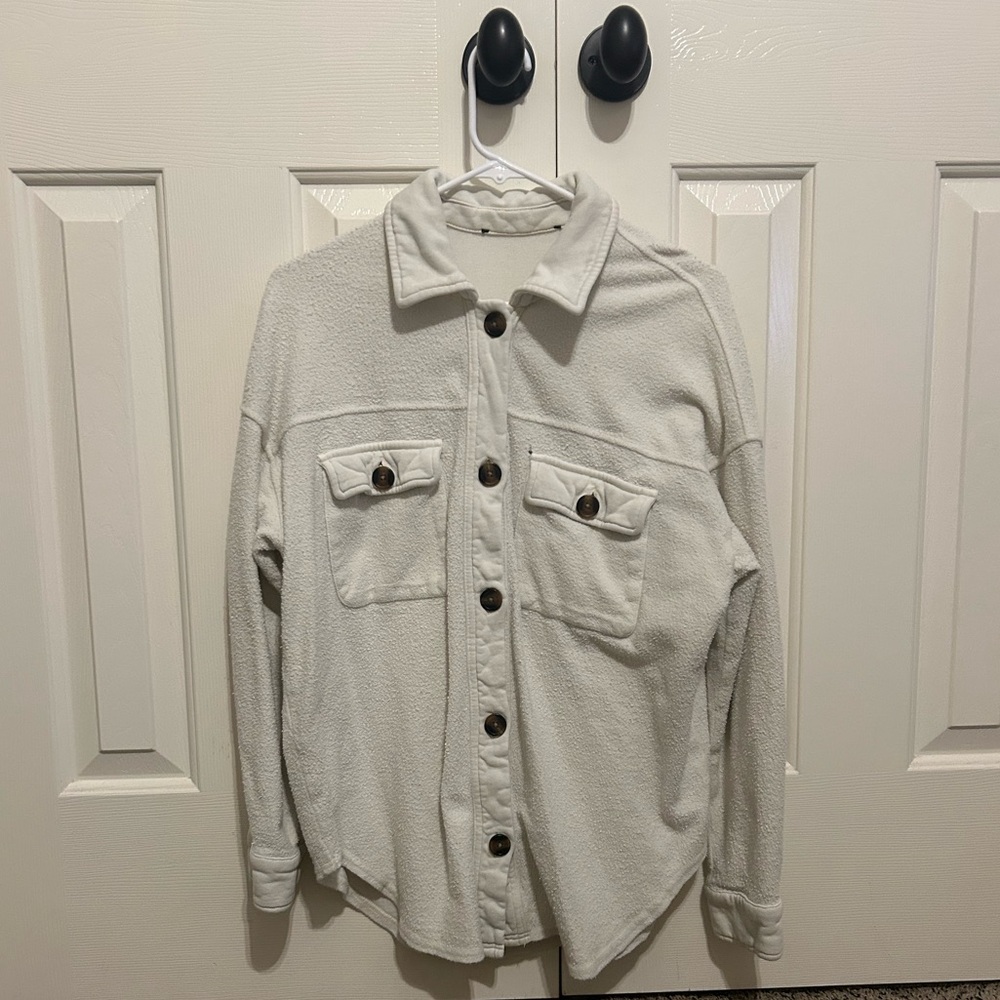 White Button-Up Jacket